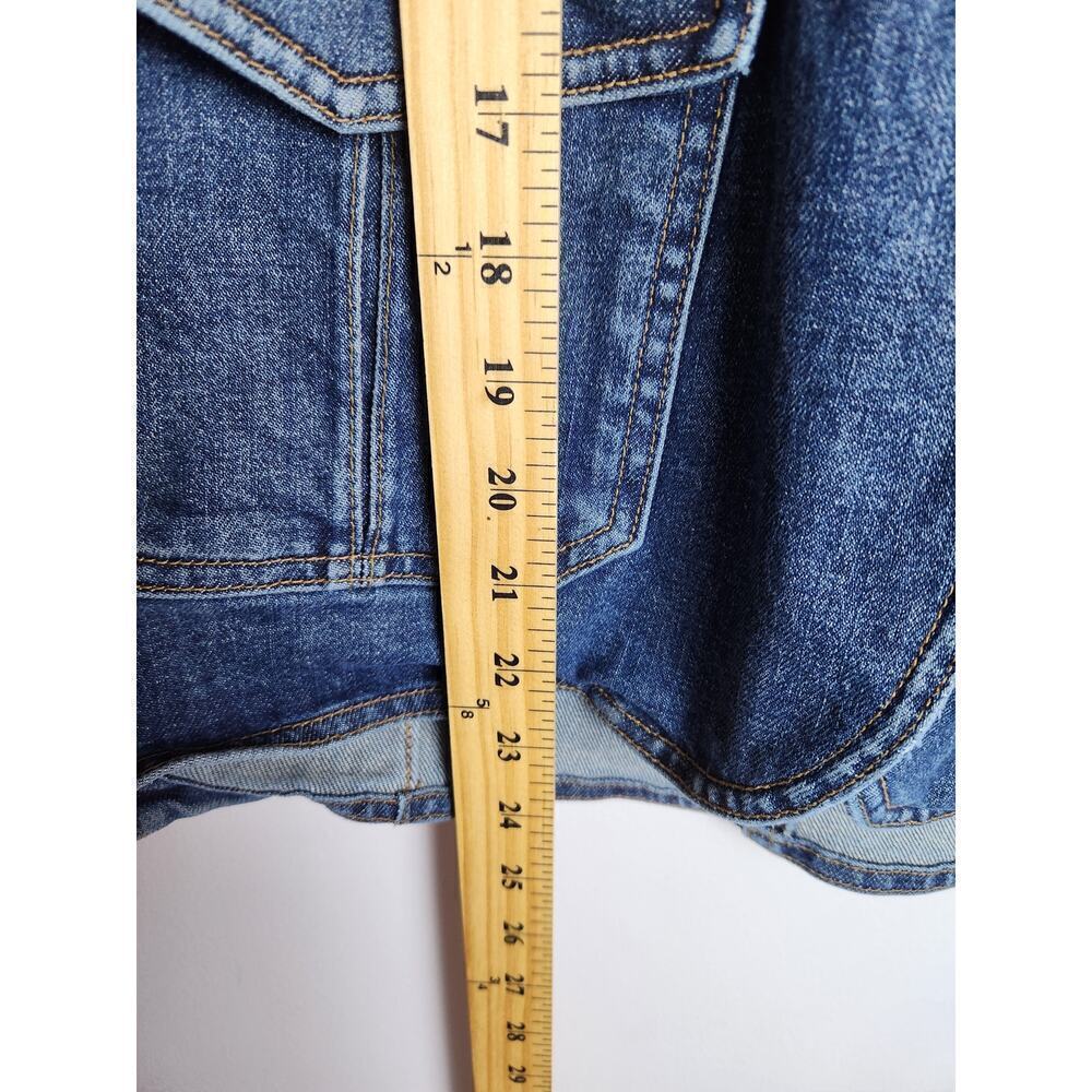GAP Vintage Jean Jacket sz S gathered waist Y2K retro style preppy boho classic - Picture 6 of 6